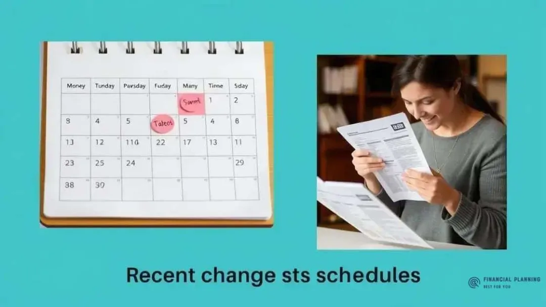 Recent changes in payment schedules