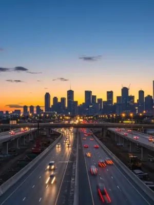Modern highway construction project, symbolising Australia's infrastructure spending boost for 2026
