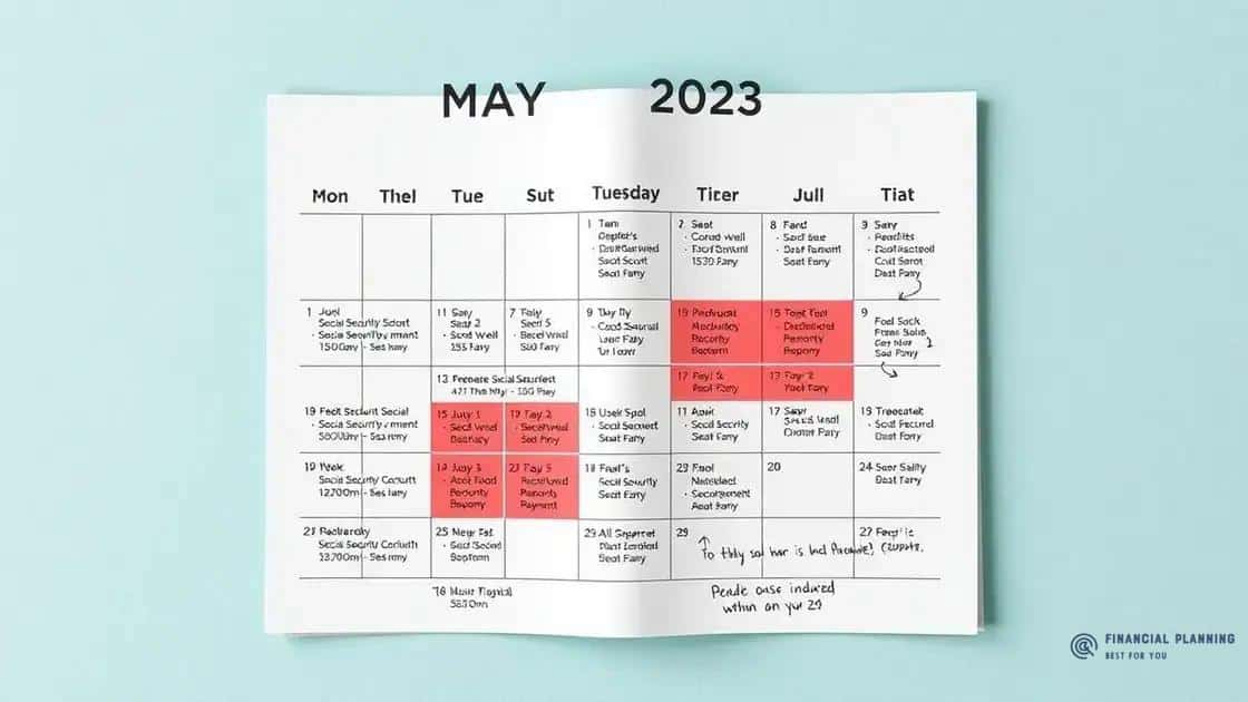Key dates for May 2025 payments