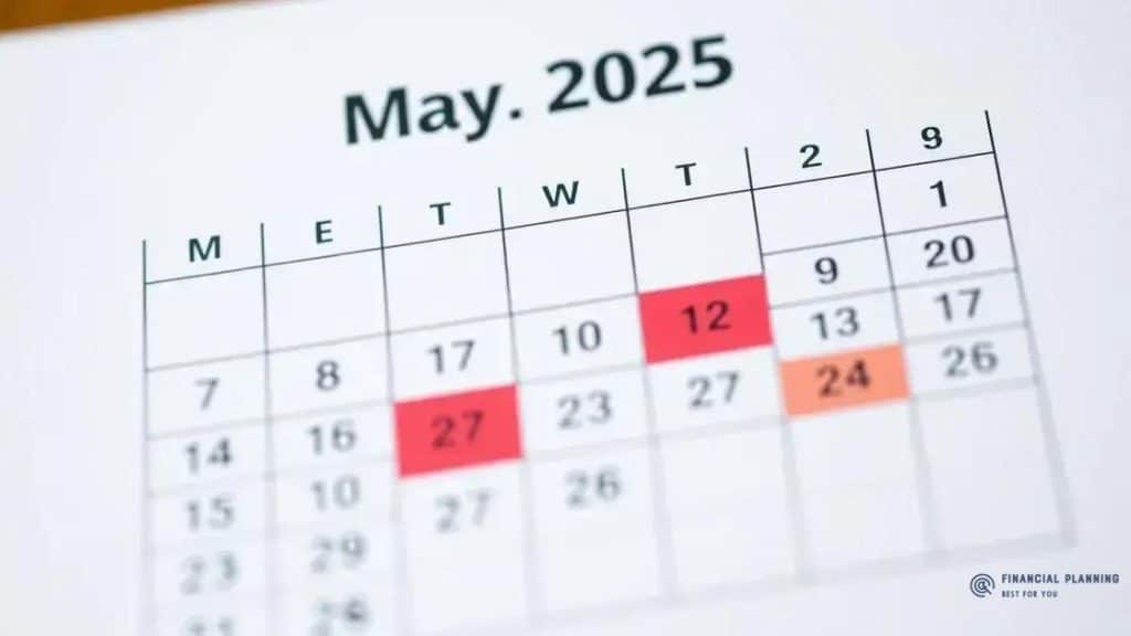 Social Security payment schedule for May 2025