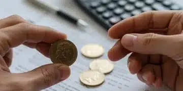 Australian dollar coin on financial documents representing Federal Budget 2026 implications.