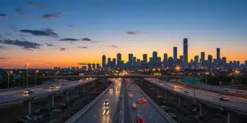 Modern highway construction project, symbolising Australia's infrastructure spending boost for 2026